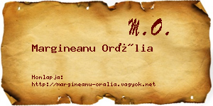 Margineanu Orália névjegykártya